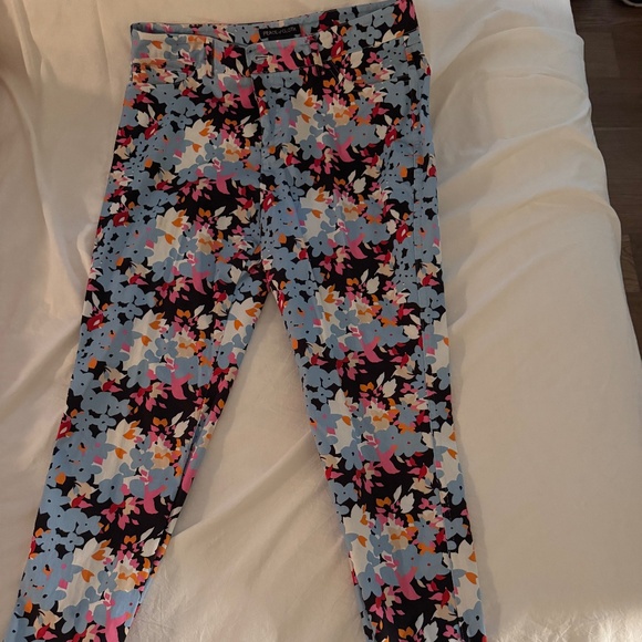 Peace of Cloth Floral Stretch Pants – Multicolor – Size 10 - Picture 4 of 6